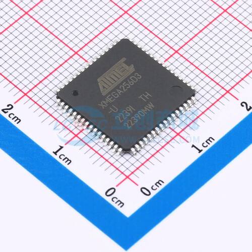 ATXMEGA256D3-AUR TQFP-64(14x14) 单片机(MCU/MPU/SOC) 全新原装