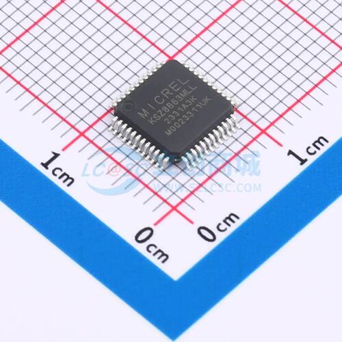 KSZ8863MLL LQFP-48(7x7) 以太网收发器 MICROCHIP(美国微芯)全新