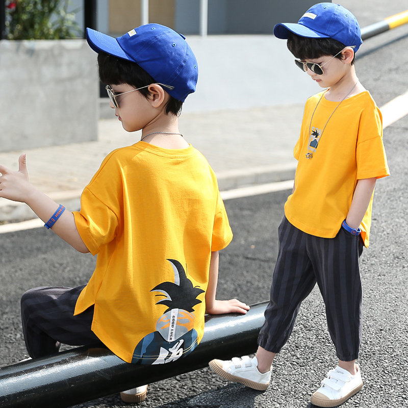 童裝男童套裝夏裝2019新款兒童夏天運動夏款洋帥氣韓版潮男孩衣服在類目 童裝/嬰兒裝/親子裝, 套裝中 - 來自Buy2taobao.com提供專業的淘寶代購服務