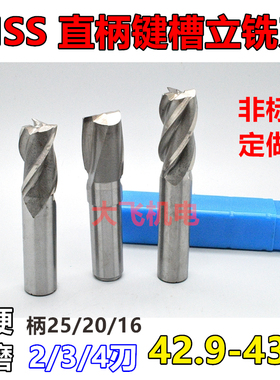 直柄键槽立铣刀42.9 43 43.1 43.2 43.3 43.4 43.5 43.6 43.7加硬