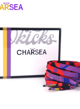 CHARSEA高贵灵魂20ss 适配AJ1AF1原装宇宙霓虹鞋带扁LH0120-006