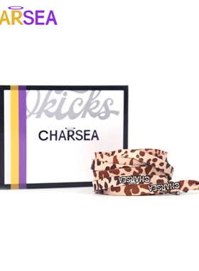 CHARSEA高贵灵魂20ss适配AJ1AF1原装豹纹小众vans时尚潮流鞋带扁