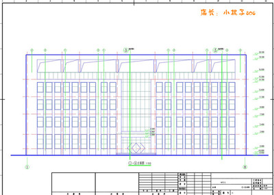 四层框架结构办公楼设计cad图纸  结构设计、建筑设计、施工设计