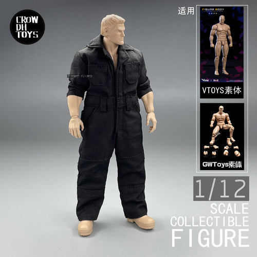 1/12 兵人 6寸人偶 GWToys素体 VTOYS肌肉素体可穿连体服