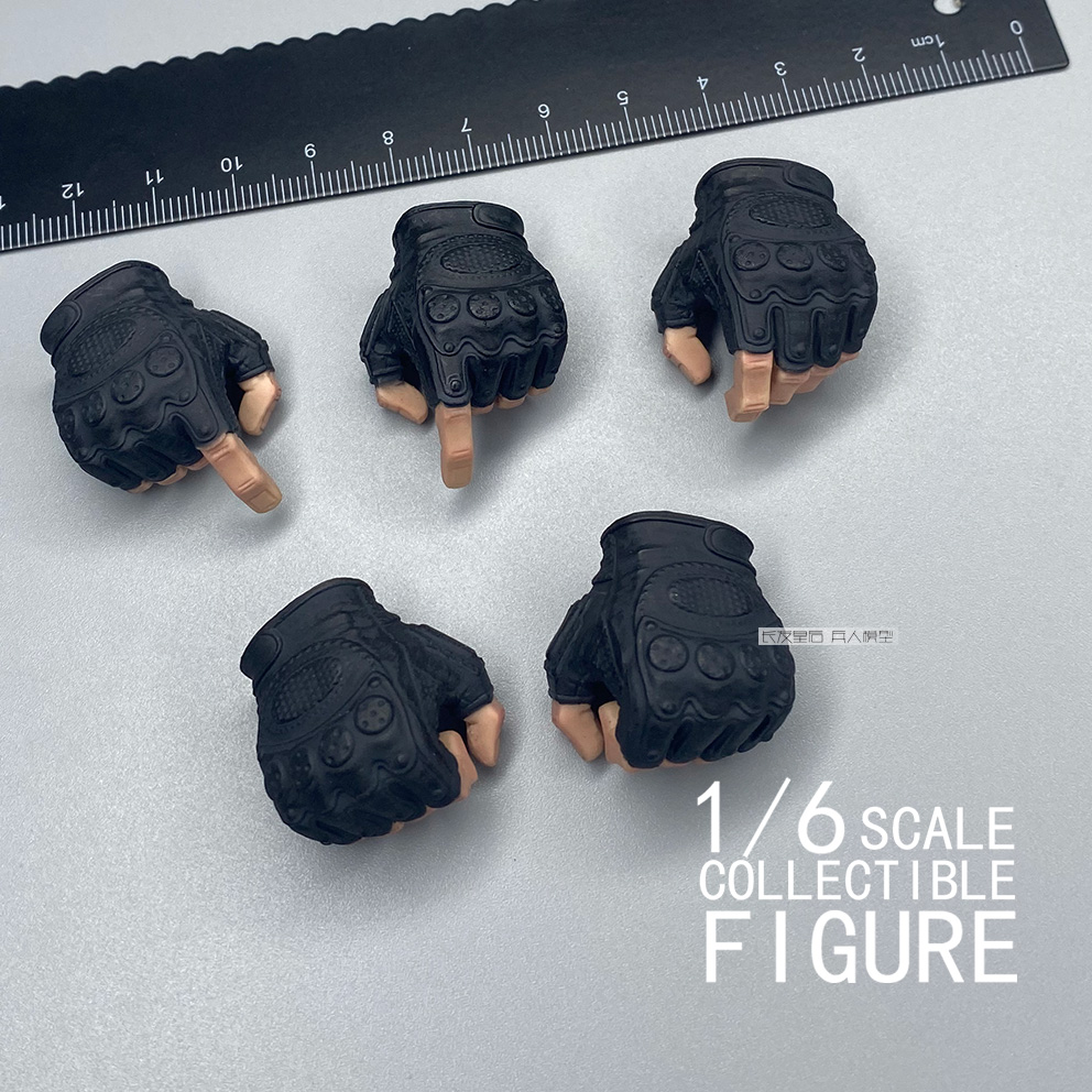 1/6兵人DAM黑帮黑桃8手型