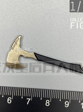 1/12 兵人6寸人偶神猫跳动 HASUKI黑色行动SA-02盾兵 散件 斧头