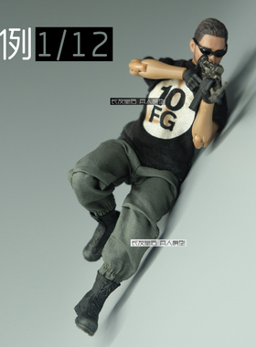 1/12 兵人 6寸人偶 3A DAM CF 通用 灰绿色  裤子 作战裤(特价