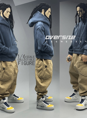 1/6 兵人 CROWDHTOYS 潮流 帽衫 （肥款）oversize风格