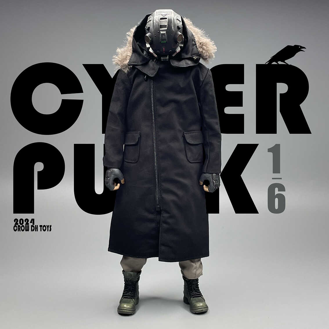 CROWDHTOYS潮流兵人毛领外套