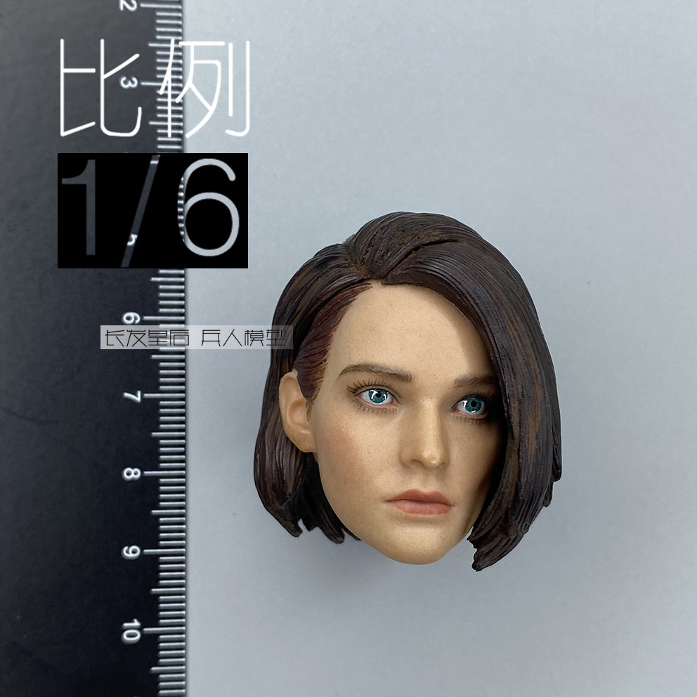 1/6 兵人 daftoys f017 生化女警 吉尔 可动人偶 生化危机 头雕