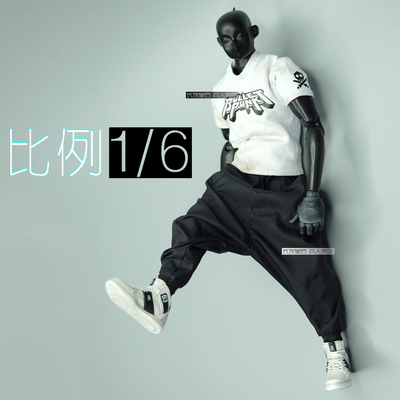 1/6 兵人 潮流 3ATOYS CROW DH TOYS 可穿 裤子 肥裆裤