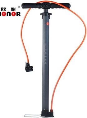 北京欧耐A380C便携脚踏高压自行车打气筒汽车山地车家用充气筒