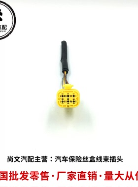 适用于领克01 03 02 新能源 LED 日行灯 大灯黄色6孔线束插头拆车