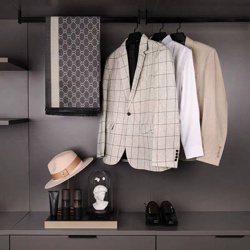 简约样板间衣帽间软装饰品男士衣服摆件展厅卧室衣柜组合套装摆设