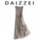DAIZZEI 显瘦宽松吊带百褶长裙 高级感针织背心中长连衣裙女春夏款