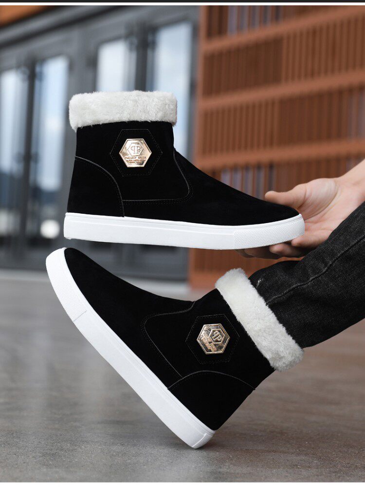 NORTHEAST SNOW BOOTS MENS KING-SIZE MENS SHOES WINTER VELVET WARM 45 LARGE MENS BOOTS 46 COTTON SHOES 47 COTTON BOOTS