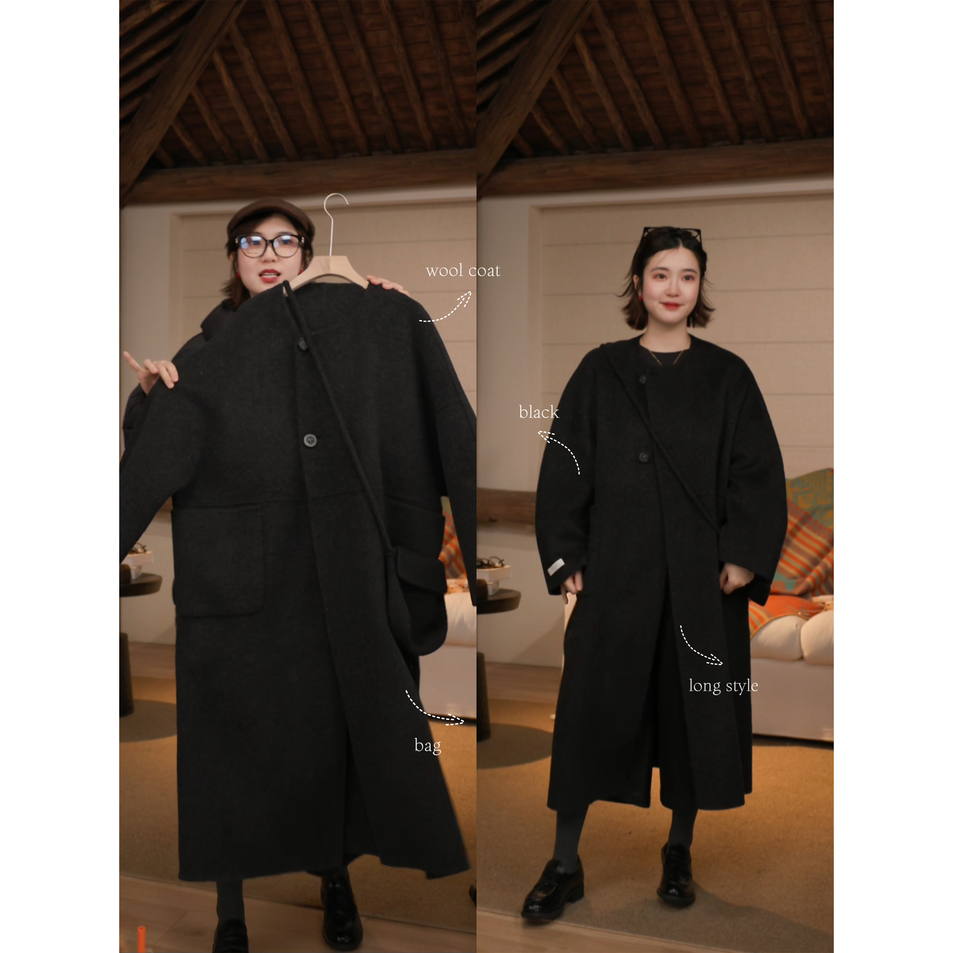 秋冬款休闲百搭显瘦洋气高级大衣