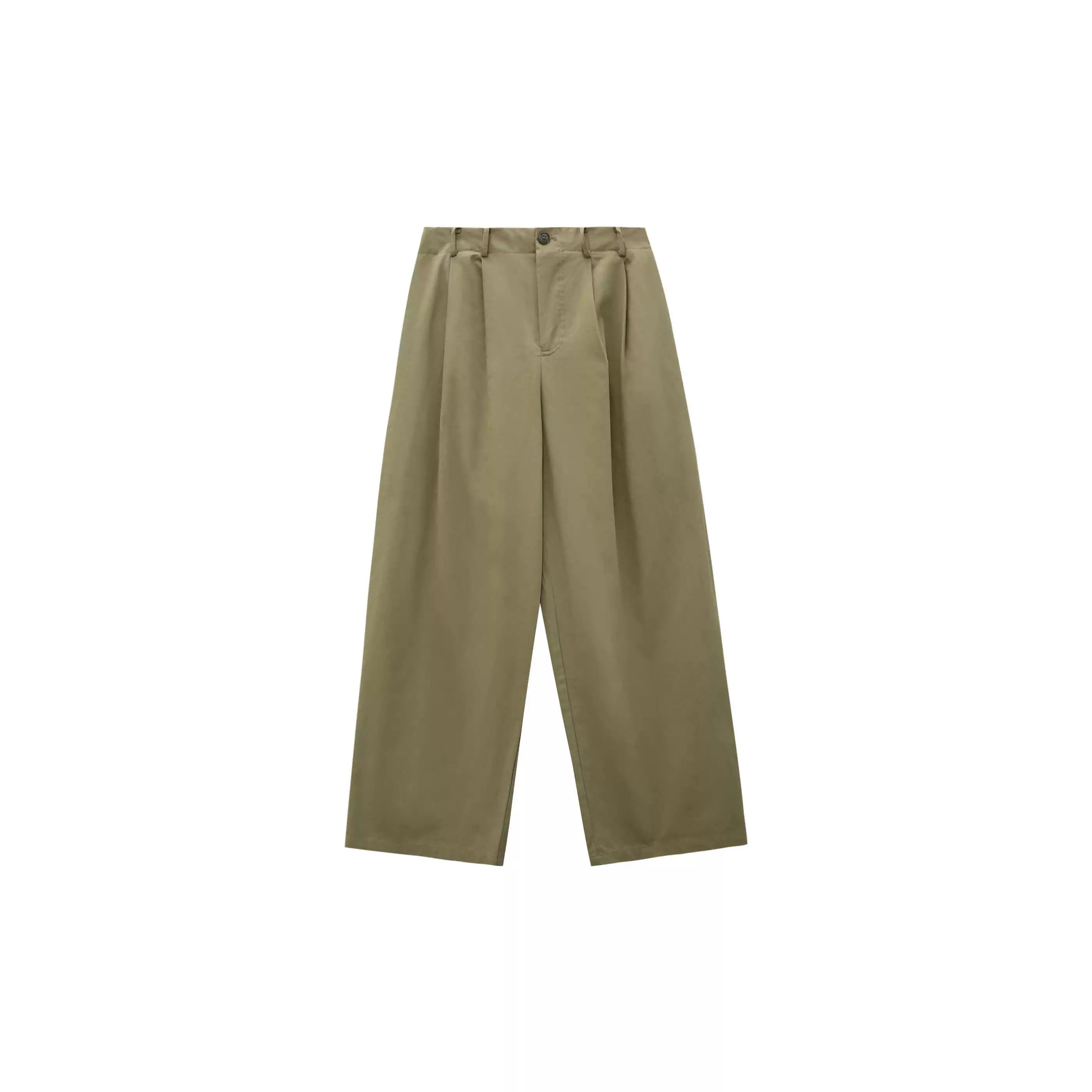 郑买买 高腰垂感工装休闲阔腿裤女秋季通勤百搭萝卜裤,女装/女士精品,休闲裤,淘宝优惠券,粉丝福利购,淘宝优惠卷