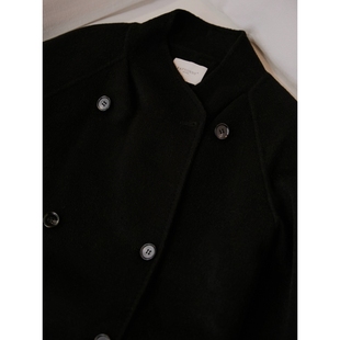 郑买买 冬夜海 秋冬季新款休闲通勤百搭气质经典超好看毛呢大衣女