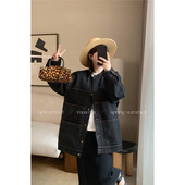 欧若风日系圆领牛仔外套 春款 郑买买 半岛铁盒