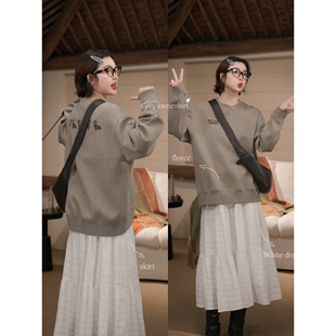 腊肠小狗卫衣 套头卫衣女款 2026春季 休闲印花巨好看 新款 郑买买