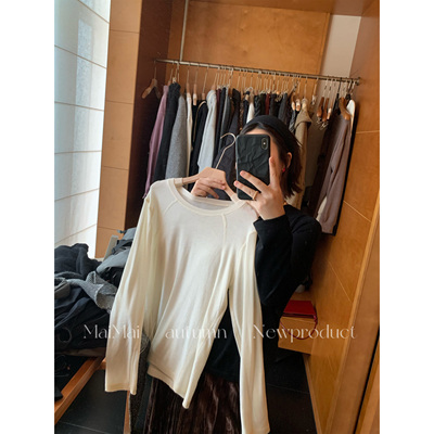 新款显瘦百搭气质休闲针织上衣