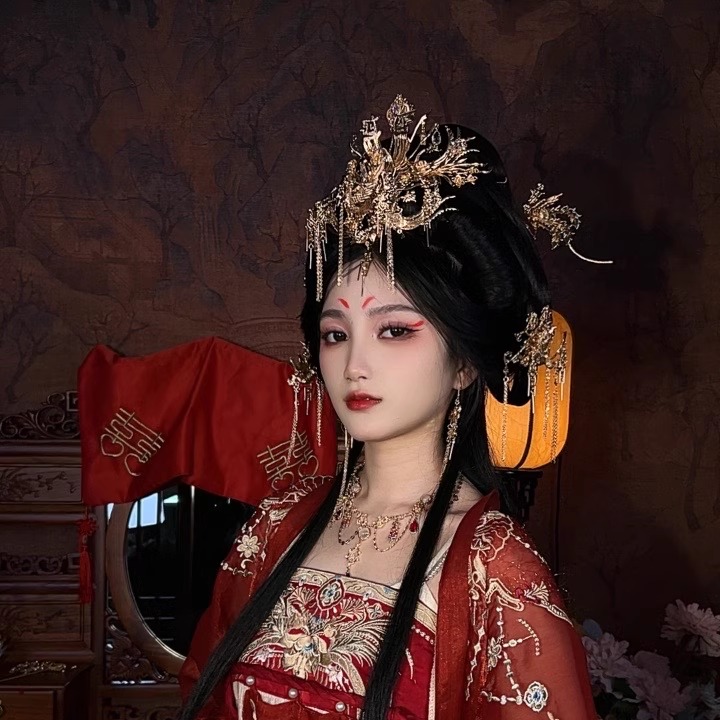 则天司司原创古风汉服发饰发冠发簪凤冠