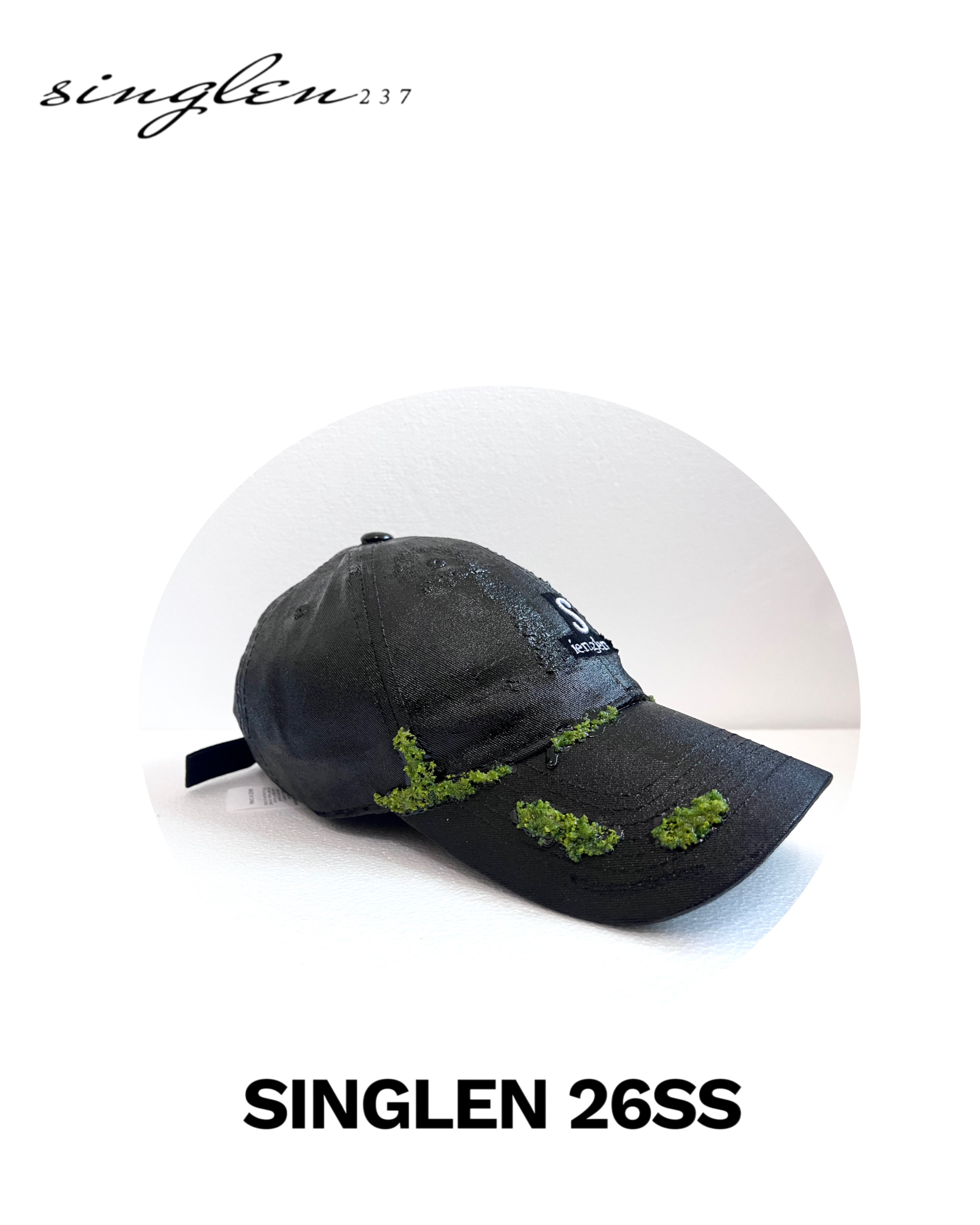 singlen 26ss Made in China 暗黑涂层|末日重生造型设计鸭舌帽