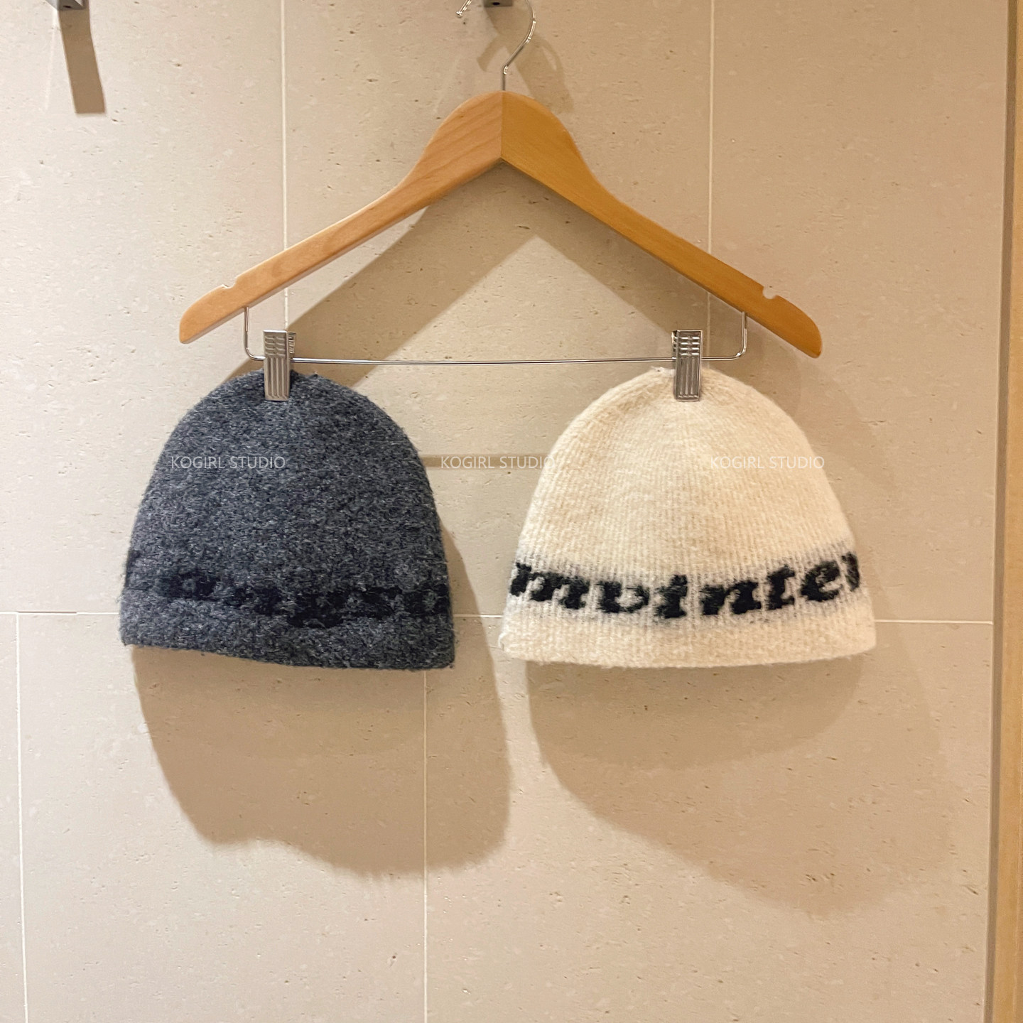 KOGIRL冬日30%羊毛字母提花无缝毛线帽女秋冬季韩系针织冷帽ins,服饰配件/皮带/帽子/围巾,帽子,淘宝优惠券,粉丝福利购,淘宝优惠卷