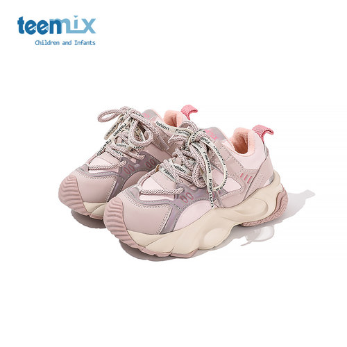 天美意大童冬季运动减震棉鞋