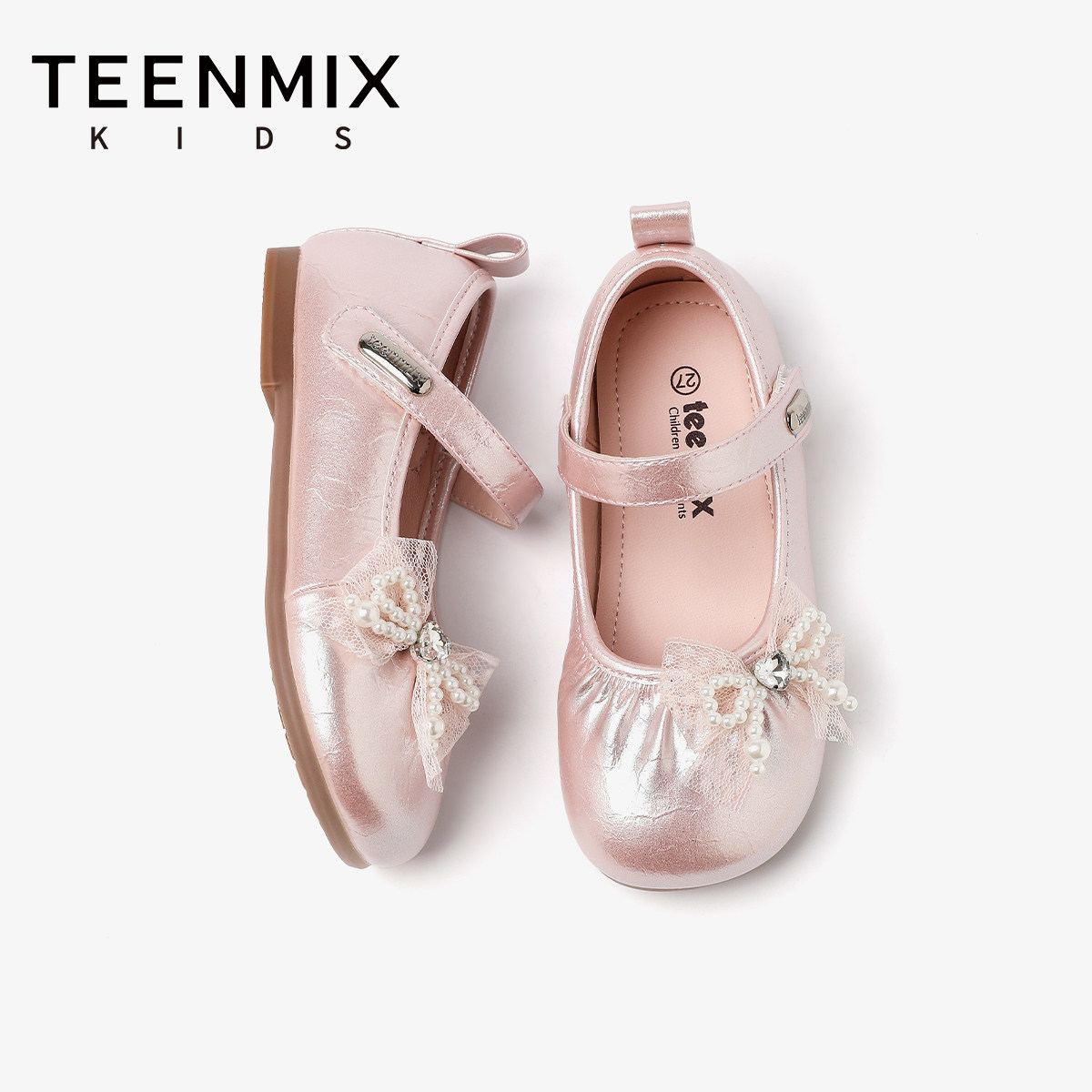 天美意童鞋女童小皮鞋2026新款洋气玛丽珍鞋软底单鞋公主鞋配裙子