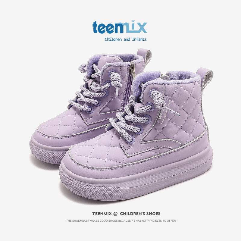 天美意儿童冬季休闲雪地靴