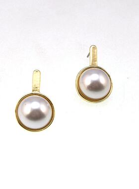 欧美外贸原单流行时尚饰品 简约个性珍珠 耳钉耳饰女 200318