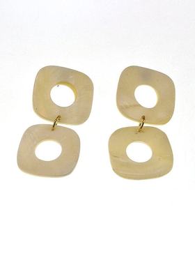 欧美外贸原单流行饰品 质感 夸张 贝壳 耳环耳坠女 200611