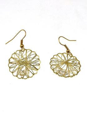 欧美外贸原单流行饰品 镂空网状简约 耳环耳坠女 190809