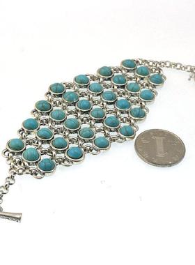 外贸原单饰品质感复古宫廷打标手链手镯胸针项链毛衣链戒指241212