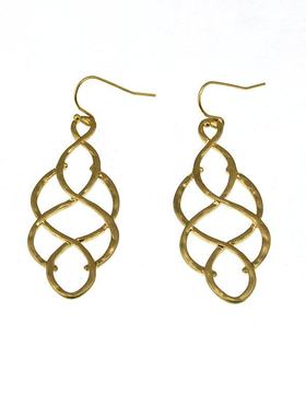 欧美外贸原单流行饰品 复古个性简约镂空 金属耳环耳坠女 190917