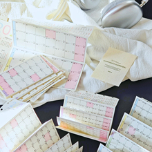 奏折内页2026年历风琴多折活页内替芯月计划农历M5/A7/A6Per/Slim