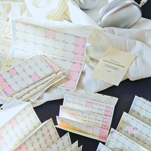 奏折内页2026年历风琴多折活页内替芯月计划农历M5/A7/A6Per/Slim