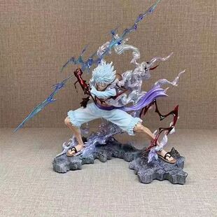 海贼王KG Wink 紧握雷电 与神为伍28cm尼卡路飞 动漫手办模型批发