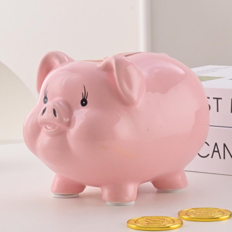 【1号5寸】猪存钱罐2024新款只进不出陶瓷储钱罐储蓄罐成人