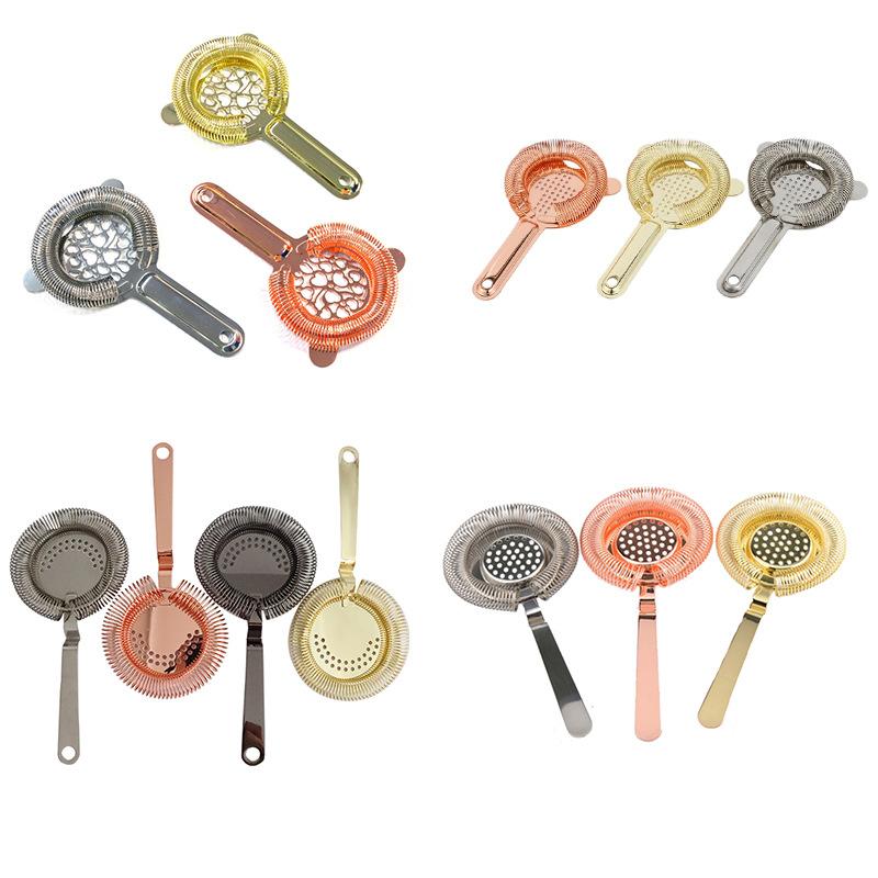 304不锈钢霍桑滤酒器酒吧户外滤冰器创意折弯过滤器外贸跨境