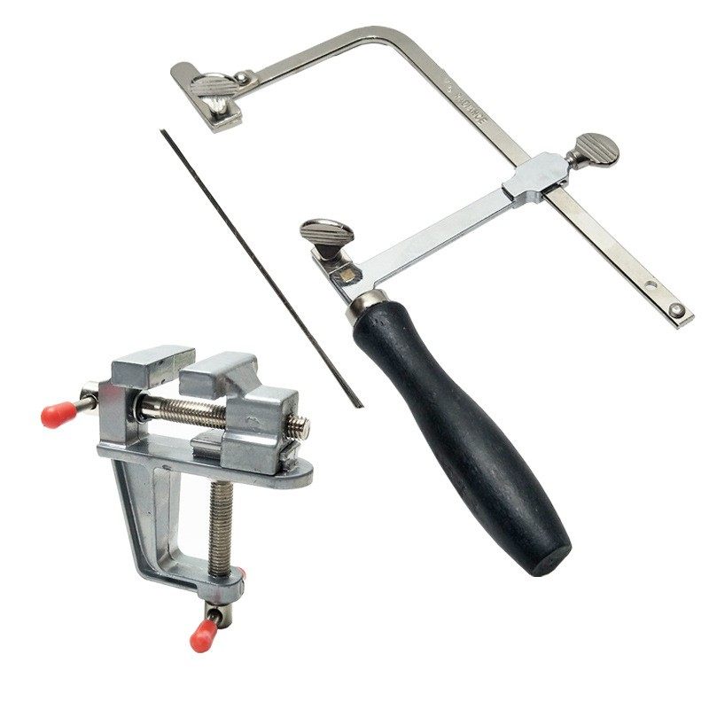 黑柄手工锯弓锯条曲线锯条小型拉花锯迷你钢丝锯U型线锯DIY模型锯