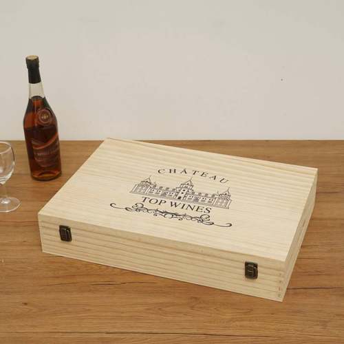 红酒盒6只葡萄酒木盒子 厂家现货木质油漆红酒木盒包装盒礼盒