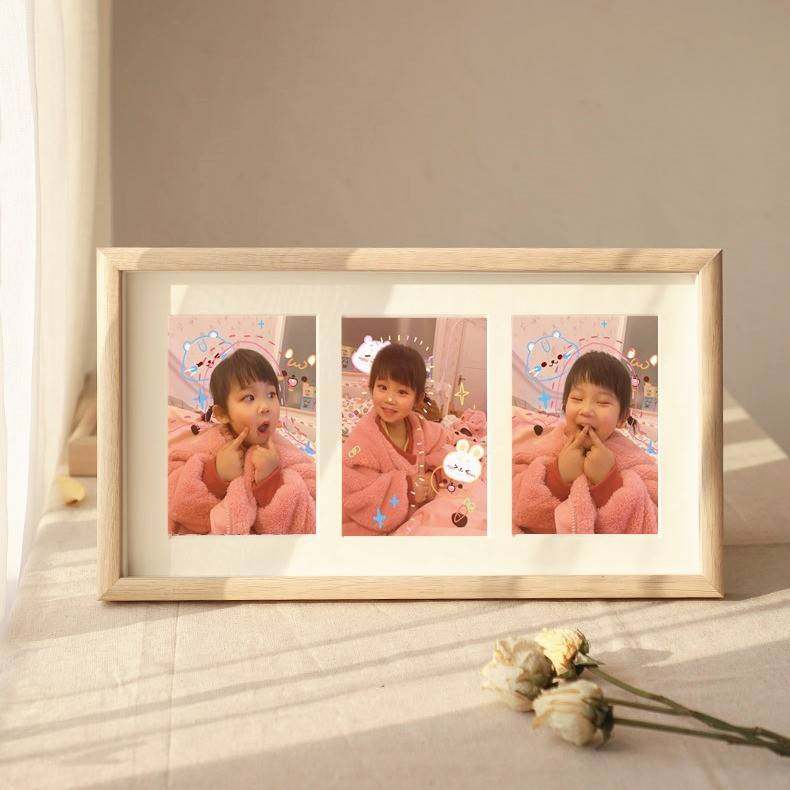 立体中空相框组合相片摆台照片6寸婚纱照画框挂墙二 三连宫格相框