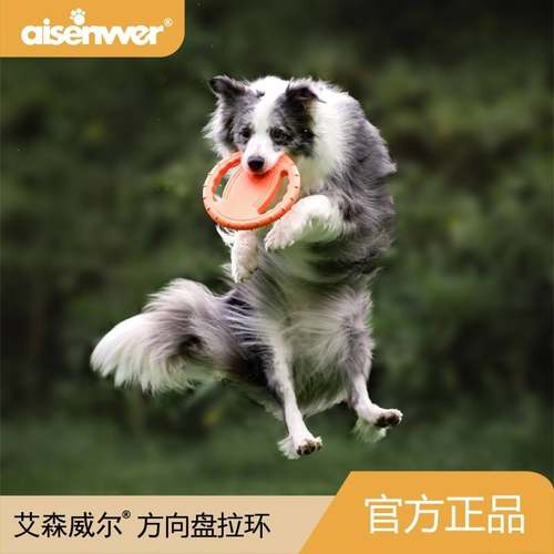 艾森威尔宠物飞盘拉环玩具方向盘飞盘互动寻回玩具发泡材质不伤牙