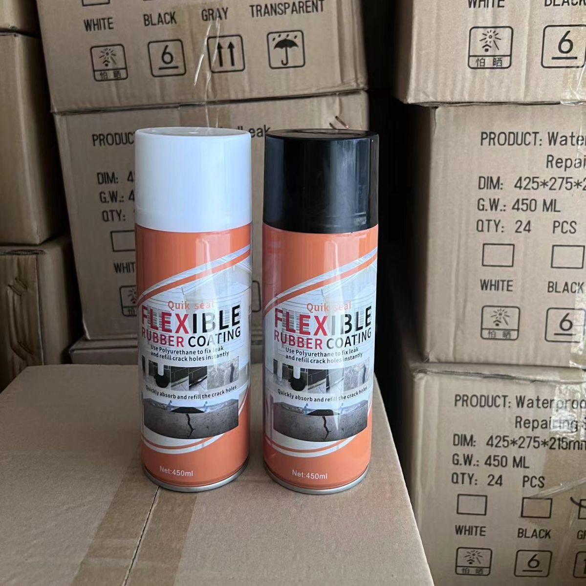英文出口外贸450ML防水补漏喷剂屋顶喷雾自喷式防漏神器堵漏涂料