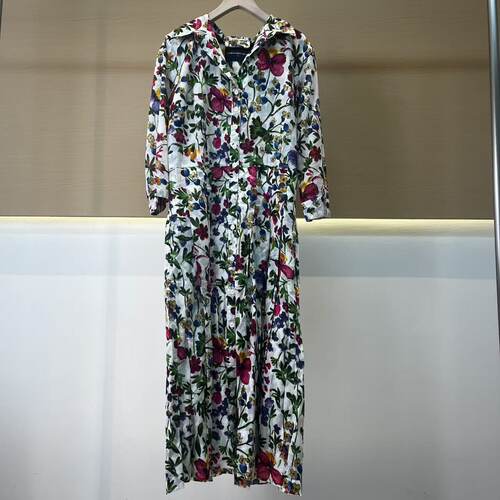 Samantha sung AUDREY #3 薄棉ROSSI LINEN FLOWER裙子D0117 A029