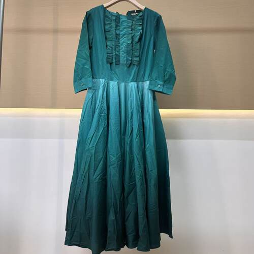 Samantha sung ABELIA弹棉 船领 OMBRE NEW JADE连衣裙C0139