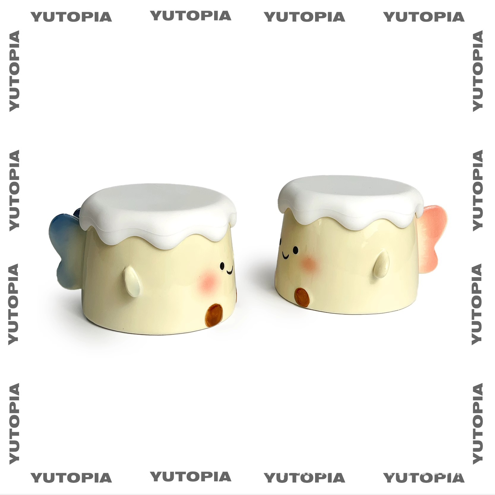 进口原创可爱咖啡杯带盖马克杯设计款情侣杯子控女生礼物伴手礼盒